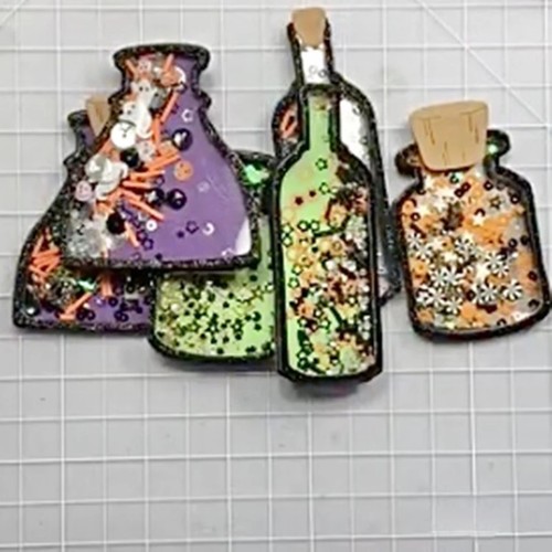 Pick Your Potion Halloween Shaker Cutting Dies – Bottles Poison Witch’s Brew - Picture 4 of 6