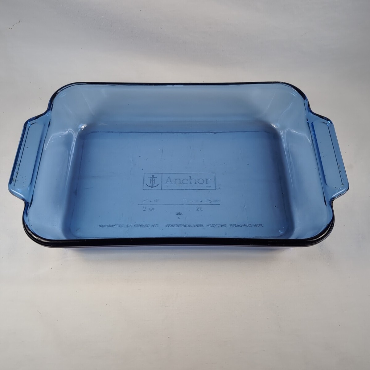 Lasagna Cobalt Blue Pyrex Baking Dishes Vintage Cobalt Anchor