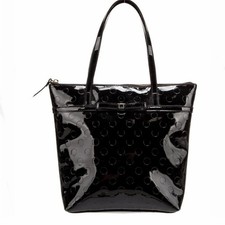 Kate Spade Camellia Street Jeralyn Polka Dot Patent Leather Tote Bag Purse Black