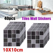 Stickers Tile Stickers Wall Home Waterproof Art Bathroom Self-adhesive