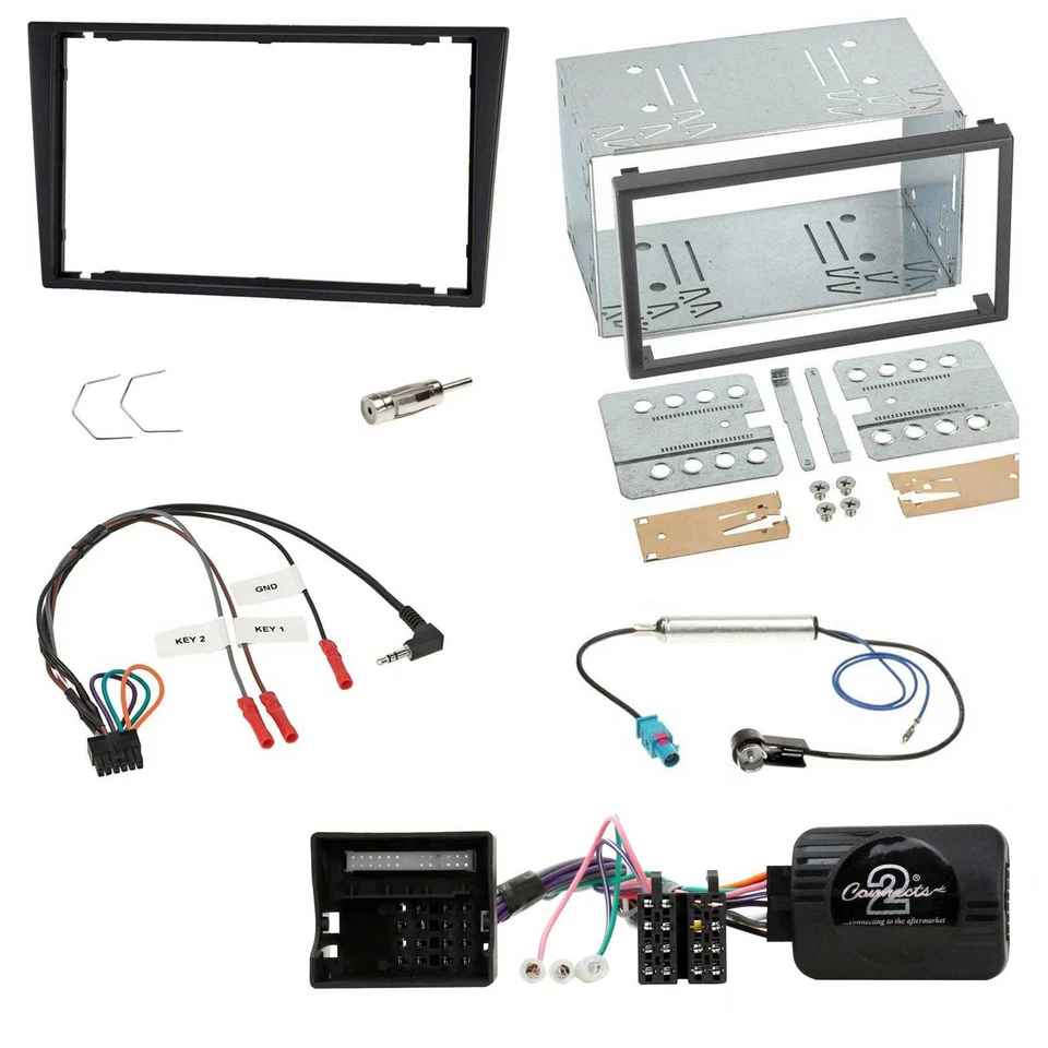 JVC USB Bluetooth 2DIN DAB Lenkrad Autoradio für Opel Corsa C Tigra Vectra C cha - Bild 3 von 4