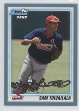 2010 Bowman Draft Draft Picks Blue 244/399 Sam Tuivailala #BDPP1 0a7