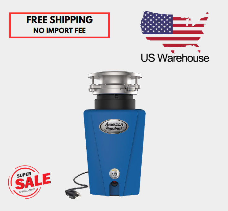 BEST SALE American Standard Elite ASE50 1/2 HP Garbage Disposal with Power Cord