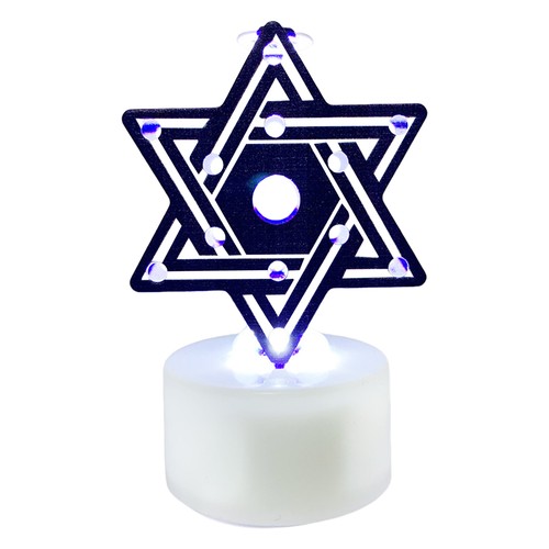 2X Hanukkah Candle LED Light Desktop Chanukah Lamp Hanukkah Flameless Tealight - Picture 2 of 14