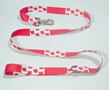 CANADA canadian maple leaf 1 inch dog leash quality polyester fadeproof USA MADE