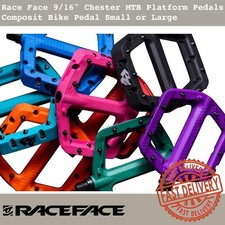 Race Face 9/16" Chester MTB Platform Pedals Composit Bike Pedal Small or Large