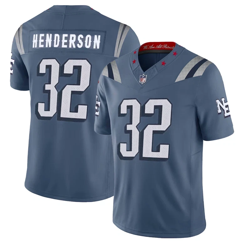 Men's Patriotss Storm Blue 2025 Rivalries Collection Limited Stitched Jersey