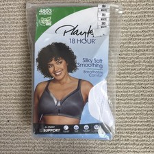 Playtex 18 Hour Bra White Silky Soft Smoothing Wireless 4803 Women's 38D