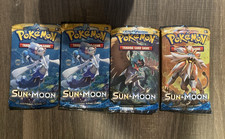 Pokemon Sun Moon Base Booster Pack Lot of 4