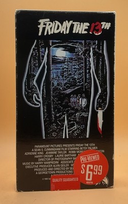 Friday the 13th VHS 1980, 1994 Horror Blockbuster Stickers Tested