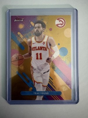 2025-26 Topps Finest - Common Trae Young #45 Gold Refractor /50