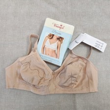 40B Triumph Doreen + Cotton 01 N Bra Non-Wired Beige Bra
