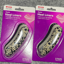 2 CVS Health Foam Heel Liners 6 Pairs Helps Prevent Slippage, Improve Fit