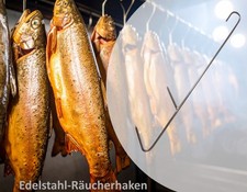 Räucherhaken Doppelspitze 20cm/2mm Edelstahl...