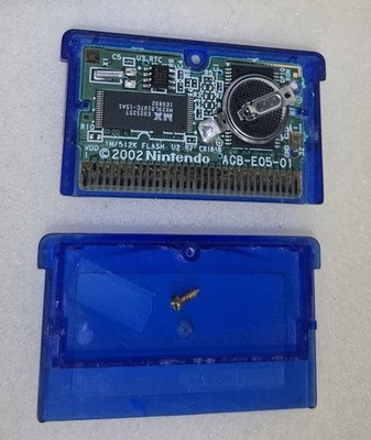 Pokemon Sapphire Nintendo Game Boy Advance Authentic No Label Tested Dry Battery