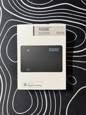RIDGE WALLET TRACKER CARD TILE NEW SEALED BLACK
