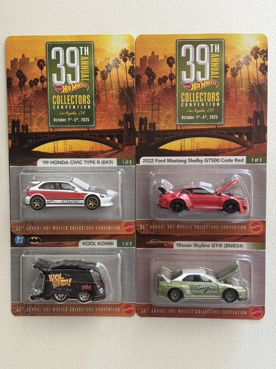 2025 Hot Wheels 39th Convention CA 4-car series SET Kombi Mustang