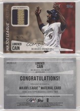 2019 Topps Major League Material Relics Series 2 Red /25 Lorenzo Cain #MLM-LC