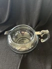 Vintage Pyrex 8126B Flameware Glass Teapot blue tint NO LID / Tea Kettle 6 Cup