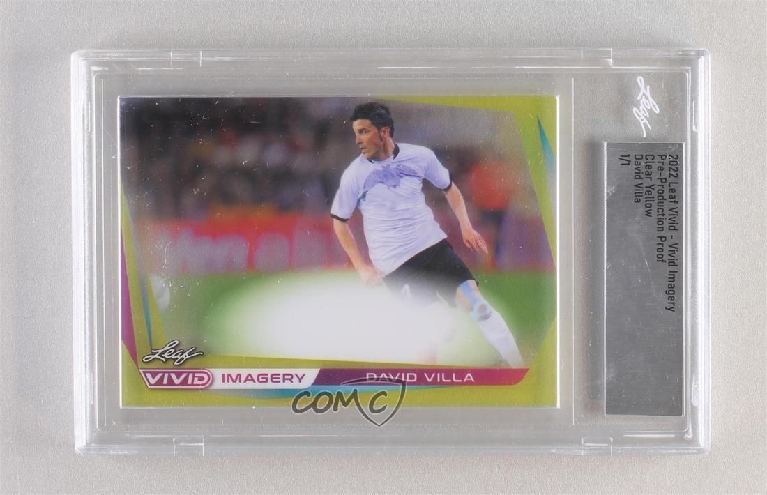 David Villa #VI-DV1 Soccer Cards 2022 Leaf Vivid Imagery trading card — raw and PSA graded price guide