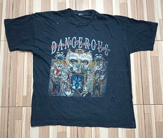 Camisa De Colección Michael Jackson 1992 Dangerous World Tour Pantalla Estrella Europa Rara