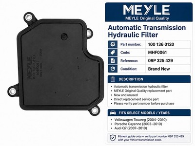 MEYLE Automatic Transmission Filter 100 136 0120 MHF0061 VW Audi 09P325429 New