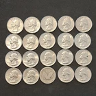 40 COIN ROLL of  WASHINGTON 90% SILVER QUARTERS