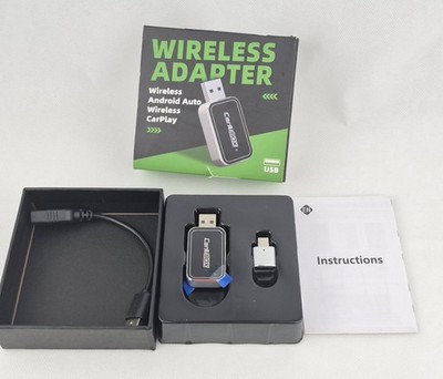 Wireless CarPlay & Android Auto Adapter USB Dongle 5GHz WiFi