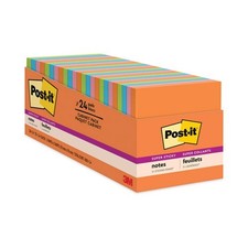Post-it Notes Sticky Pads, Cabinet Pack, 3" x 3", 70 Sheets/Pad, 24 Pads/Pack