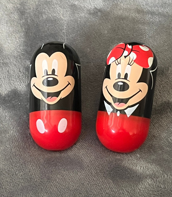 Kellogg’s Disney Mini Wobblers Mickey (31) & Minnie Mouse  (33) Pair Set 3"