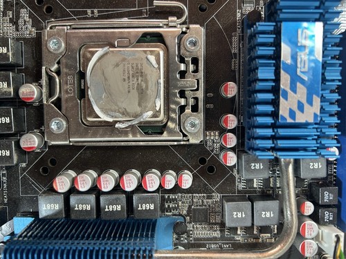 ASUS P6T Motherboard +Intel i7-928 Heat sink and fan FOR PARTS!!!!! - Picture 5 of 10
