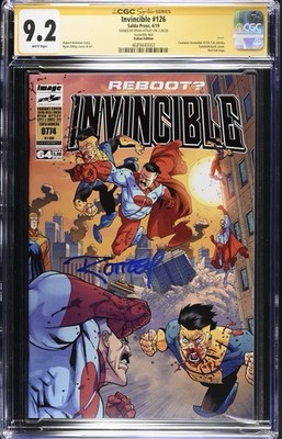 ITALIAN Invincible #126 SIGNED Ryan Ottley CGC SS 9.2 Numbered 774/1000