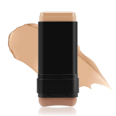 Boobeen Full Coverage Foundation Stick, Cream Foundation Makeup with Brush, Long