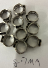 10 pcs Oetiker type Stepless Ear Clamps 8.7mm  9/32"ID