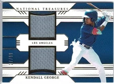 2024 Panini National Treasures Kendall George Dodgers Dual Patch /99 No. GSD-KG
