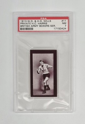 PSA 7 HIGHEST 1913 Wills Scissors British Army Boxers #11 Private H. C. Harris