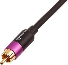Amazon Basics 1 RCA Audio Cable for Subwoofer, Amplifiers, Active Speakers with