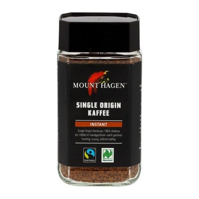 Single Origina Kaffee FairTrade - instant Glas 100g | MOUNT HAGEN