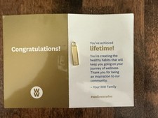 WEIGHT WATCHERS WW GOLD LIFETIME MEMBER WEIGHT LOSS CHARM GENUINE NEW