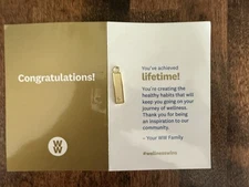 WEIGHT WATCHERS WW GOLD LIFETIME MEMBER WEIGHT LOSS CHARM GENUINE NEW!