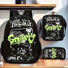 3PCS Cartoon Backpack Set School Bag Pencil Case Messenger Bag Kids