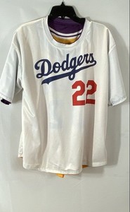 Lakers Dodgers Reversible Jersey Kershaw 22 Johnson 32 Mens Sz XL