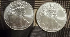 1 2009, 1 2020 American Silver Eagles 1 OZ, .999 FINE