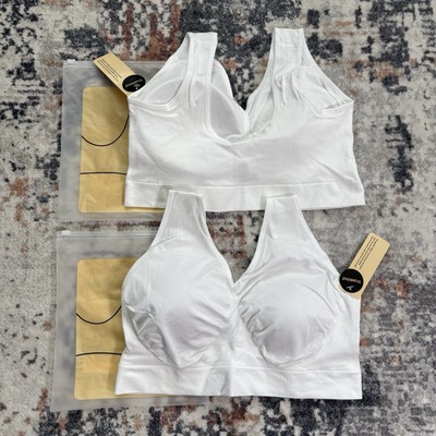 Truekind Everyday Throw-on  Wireless Bralette Bra Black NWT Lot Of 2   Sz:2XL