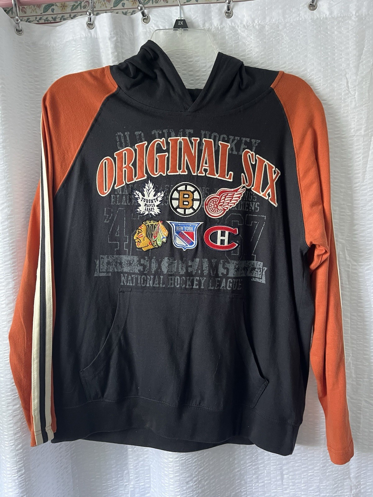 Men’s Old Time Hockey Original Six NHL Embroidered Hoodie