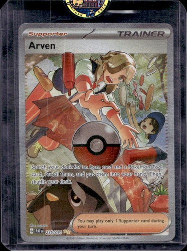 2024 Pokemon Paldean Fates Arven Special Illustration Rare #235/091