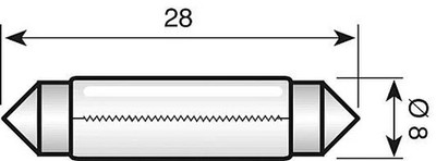 Spahn soffitte soffitte 6v 3w sv8.5-8 | eBay