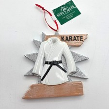 Kurt Adler Karate Martial Arts Uniform Ornament Broken Board Milestone A2041