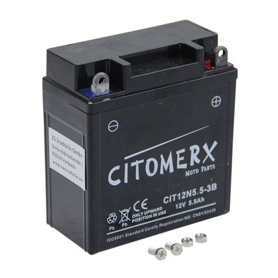 BATTERIE Gel-Batterie 6K3PS 12V 5,5AH für Yamaha YZF-R 125 Bj. 2012