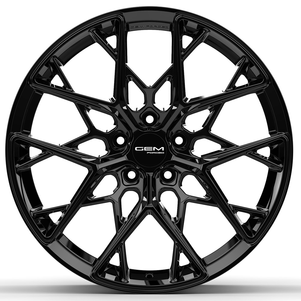 20"/21" GEM Forged GL-01 Gloss Black Wheels for McLaren 720S (2016–2023)